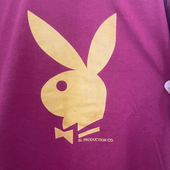 VINTAGE 90S PLAYBOY BUNNY LOGO PLAY BOY BUNNY TSHIRT SIZE MEDIUM - Picture 3 of 10